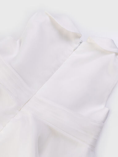 White dress with bow - 3