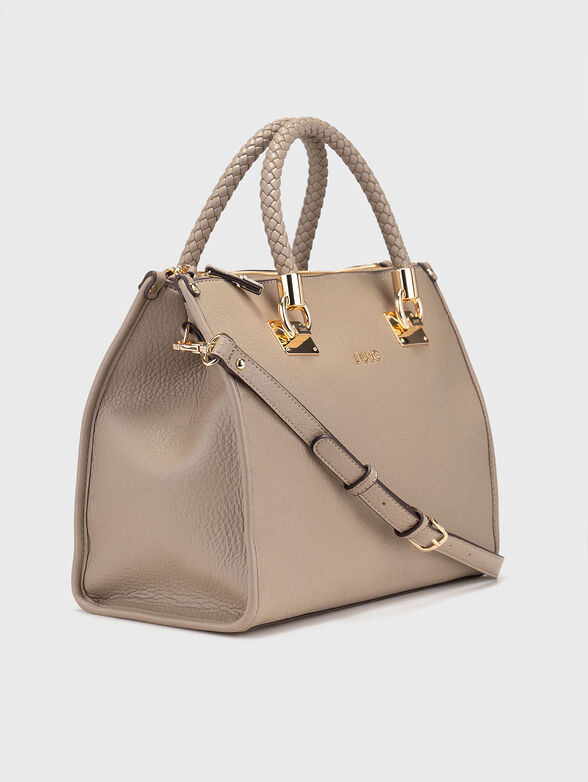 Big bag with zip and gold details - 4