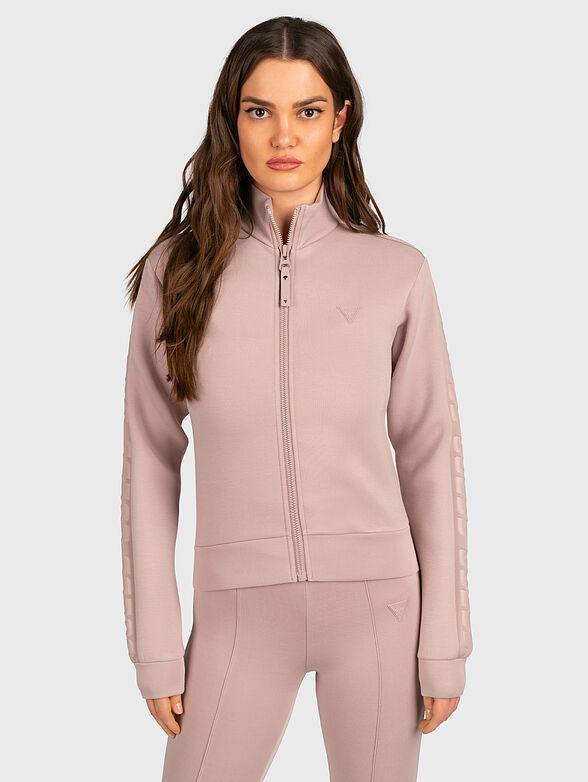 NEW ALLIE sweatshirt with zipper and logo straps - 1