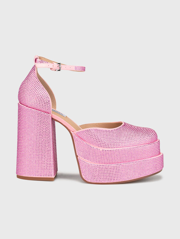 CHARLIZE-R heeled shoes with applied rhinestones - 1