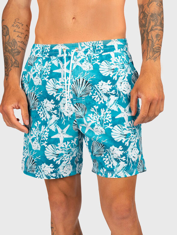 Printed beach shorts - 1