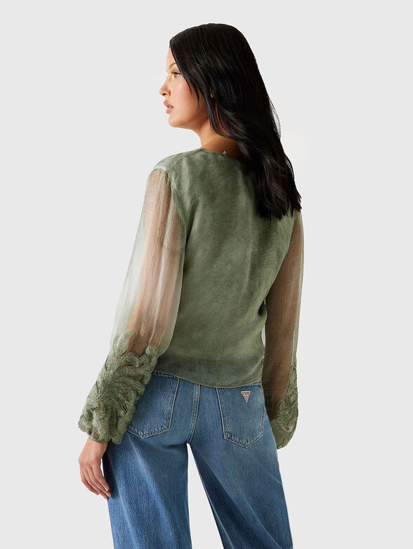 CAMILLA blouse with accent sleeves - 3
