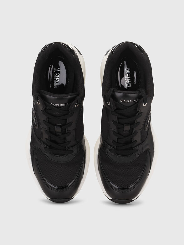 Black sneakers with logo  - 6