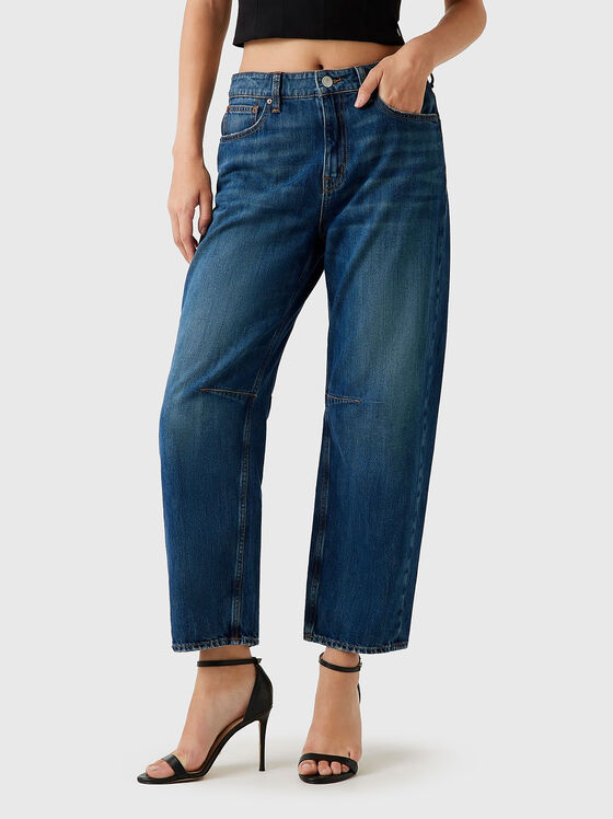 High waisted barrel leg jeans - 1