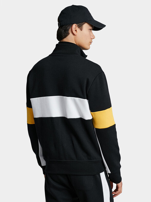 Sports sweatshirt with contrasting stripes - 2