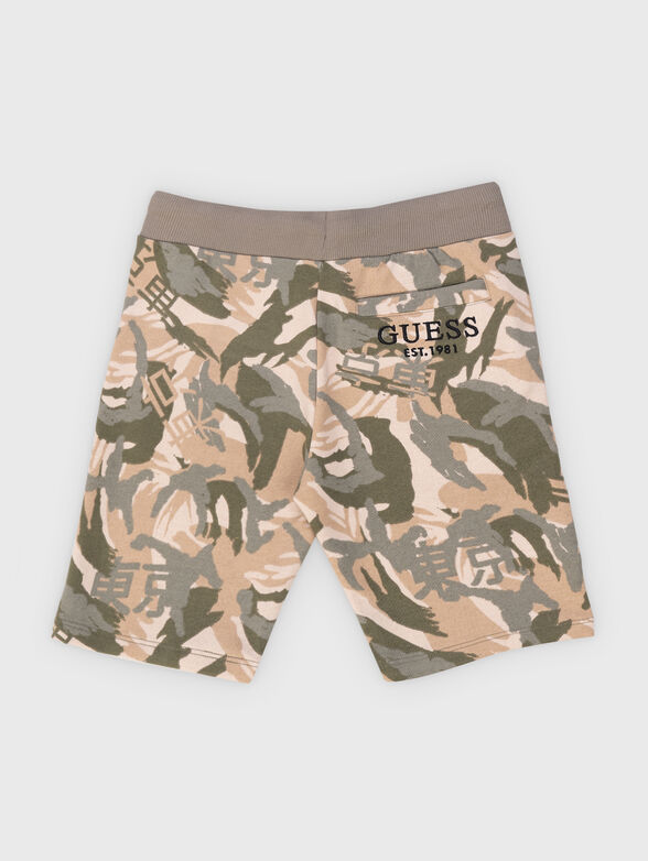 Camouflage print shorts - 2
