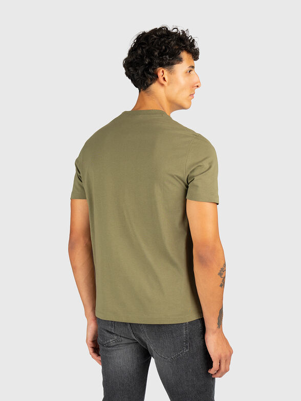 Cotton T-shirt with an accent print  - 3