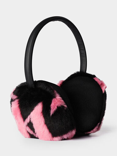 K/Monogram faux fur earmuff - 3
