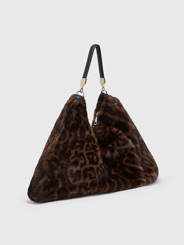 Large faux fur bag - 3