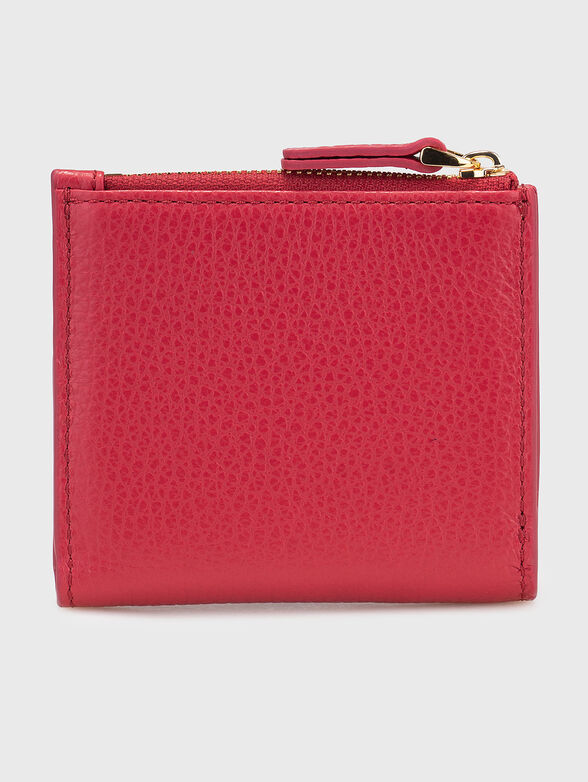 Leather wallet with gold details - 2