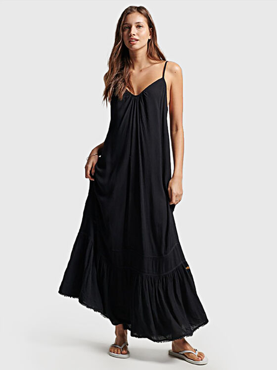 VINTAGE black maxi dress - 1