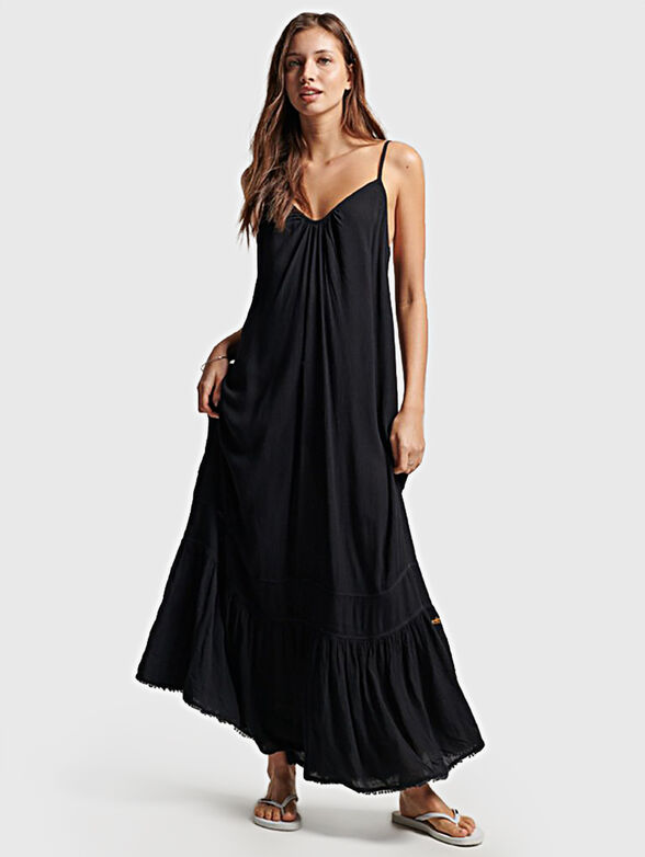 VINTAGE black maxi dress - 1