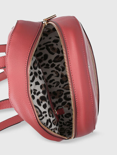 Beige backpack with mini logo  - 5