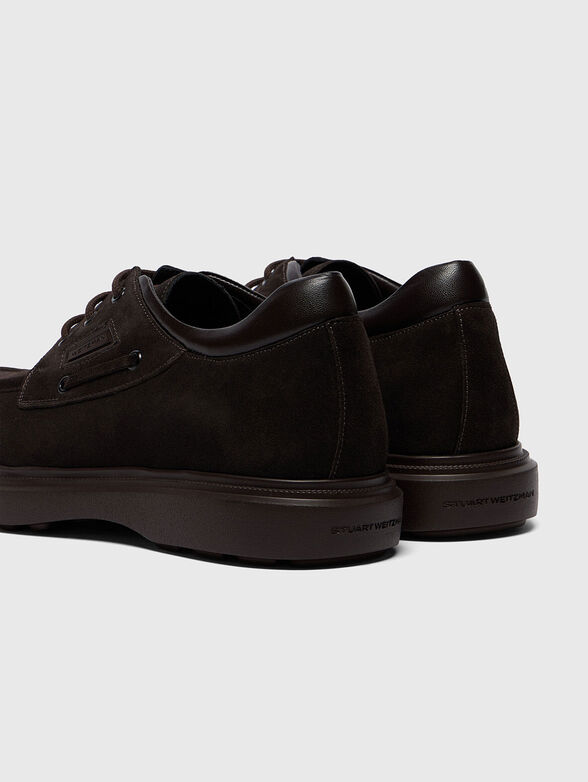 CARLOS dark brown suede shoes - 3