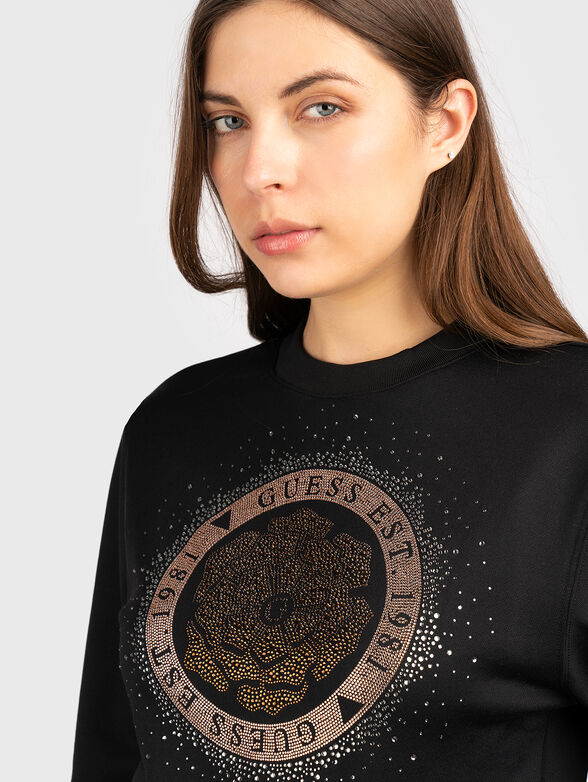 Sweatshirt with rhinestones - 4