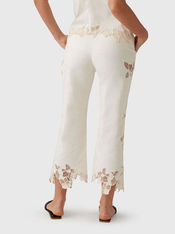 FARRAH trousers with accent embroidery - 2