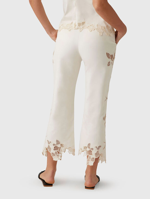 FARRAH trousers with accent embroidery - 2