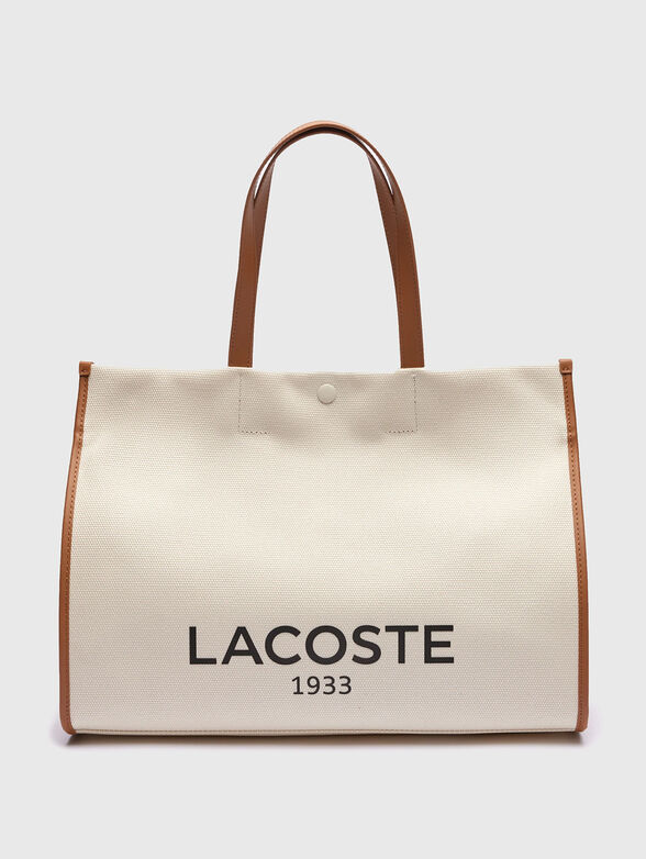 Large bag with contrast details and logo lettering - 1