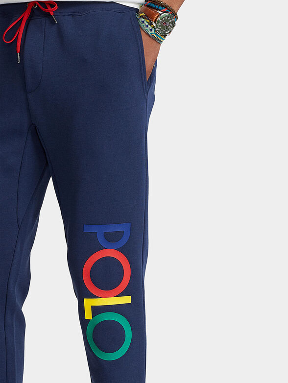 Jogger pants with logo inscription - 3