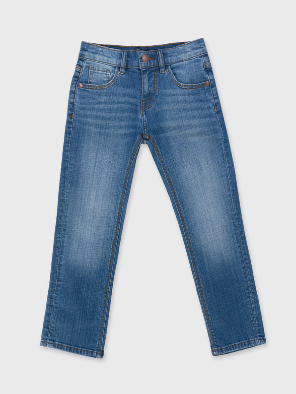 Blue straight jeans - 1
