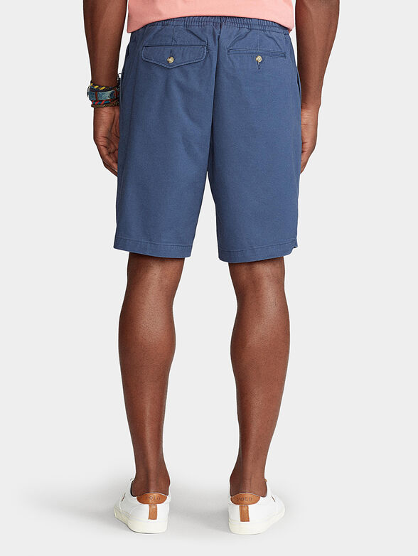 Blue cotton shorts - 2