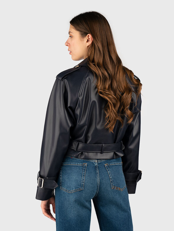 Short cut jacket with waist belt - 2
