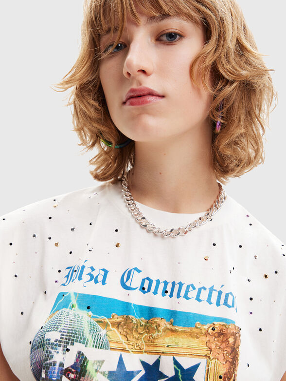 AMSTERDAM cotton T-shirt with print - 4