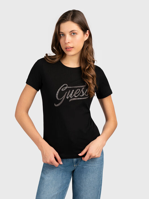 T-shirt with rhinestones