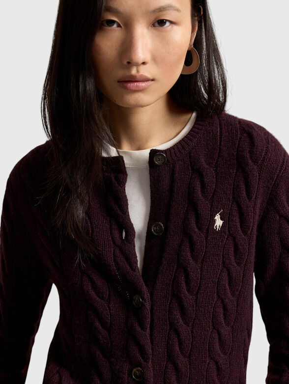 Wool and cashmere cardigan - 4