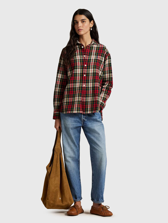 Plaid cotton twill shirt - 2