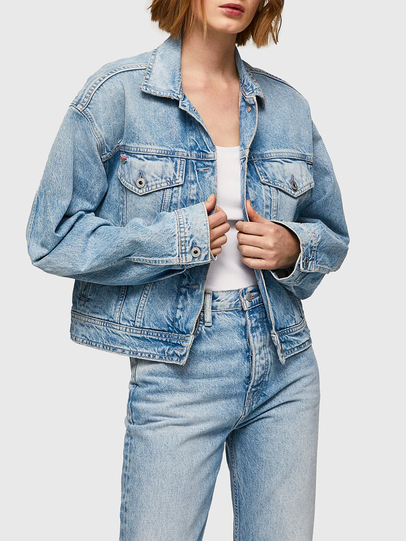 TURNER RAINBOW denim jacket brand Pepe Jeans Globalbrandsstore en