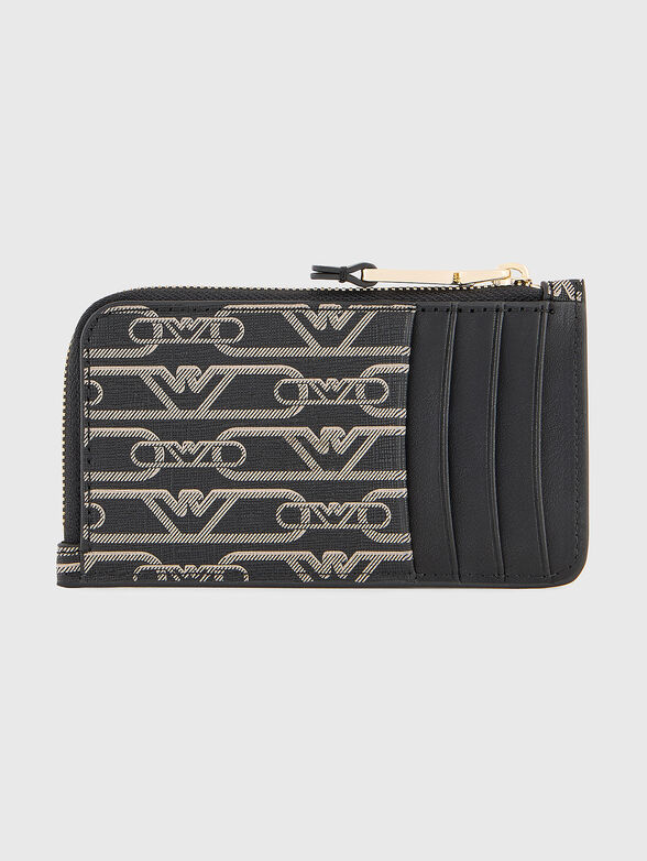 Card holder with monogram print - 1