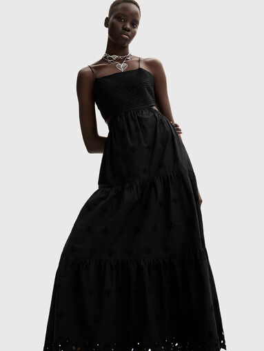 Cotton dress with thin straps - 3