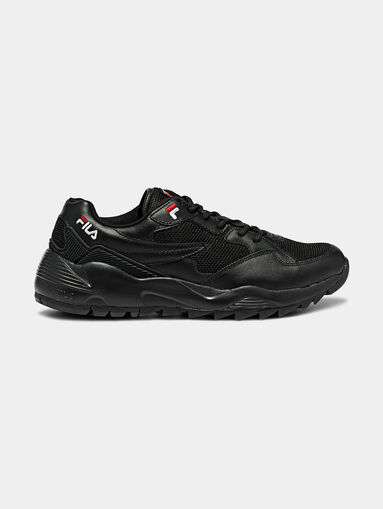 VAULT CMR JOGGER L LOW Black sneakers with rubber inserts - 4