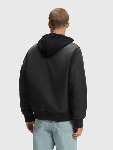 Transitional jacket with hood and pockets - 3