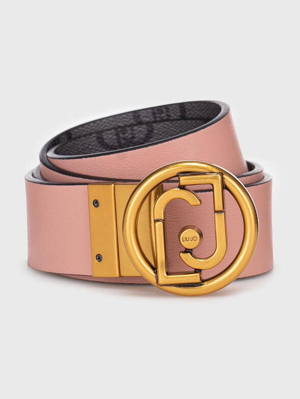 Reversible belt with monogram print - 2