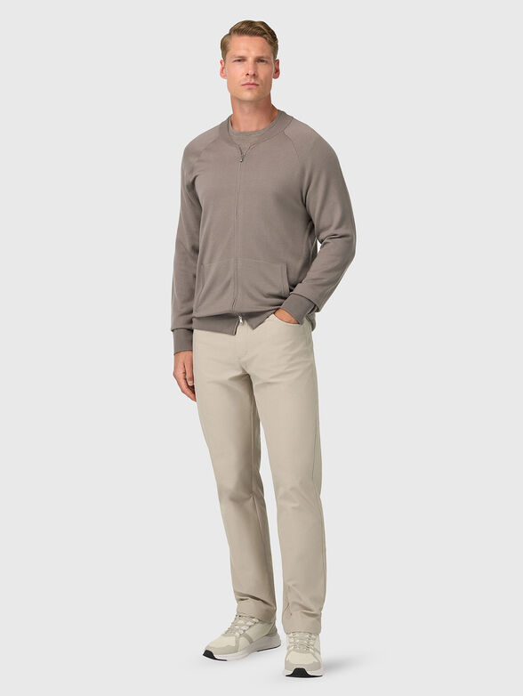 Wool cardigan with zip - 2