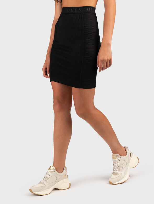 EMI ribbed mini skirt - 1