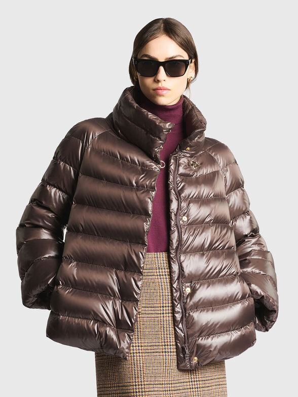 Brown down jacket - 1