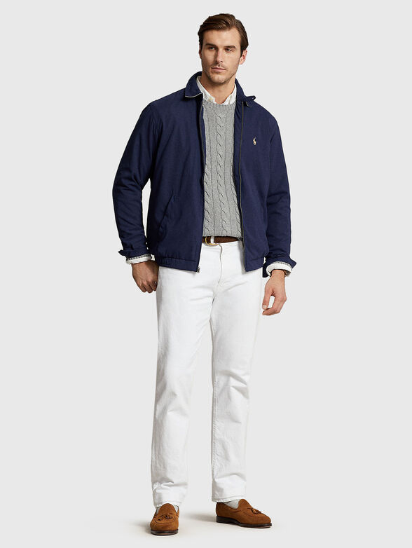 Dark blue hooded jacket - 2