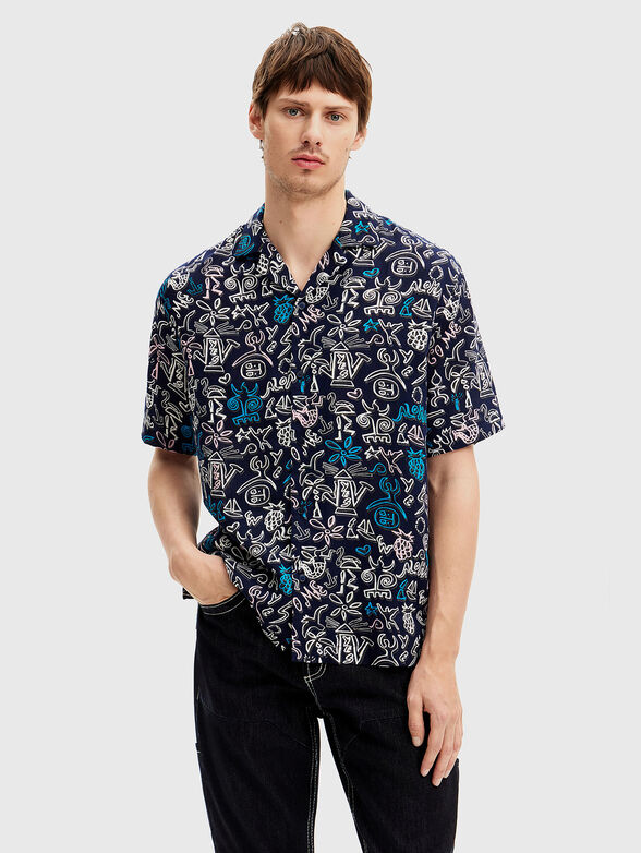 ALFREDO shirt with short sleeves and print - 1