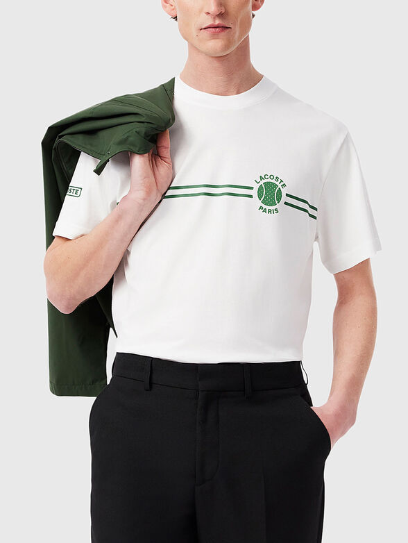 Cotton T-shirt in dark blue - 1