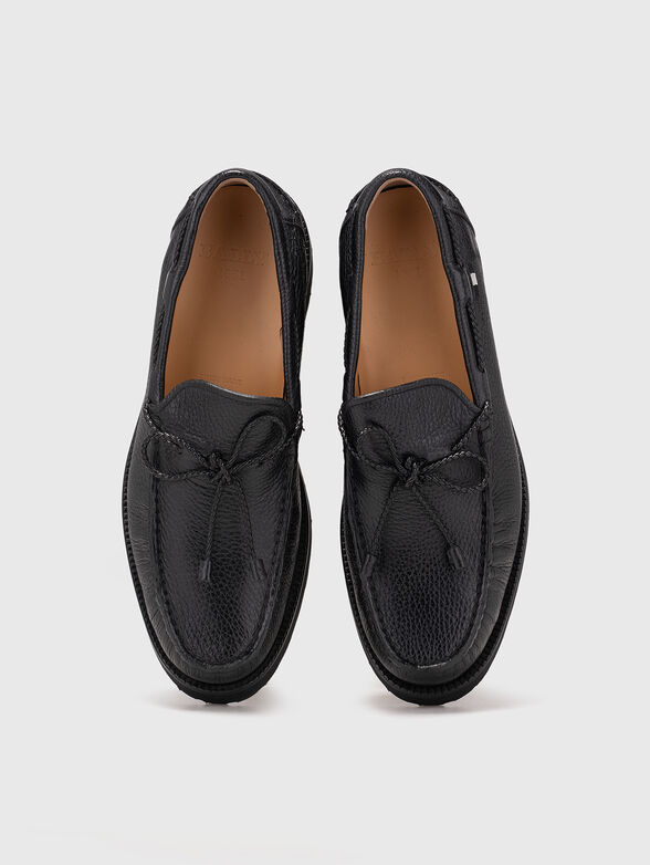 Black leather shoes - 6