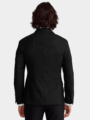 Black blazer with classic lapel - 3