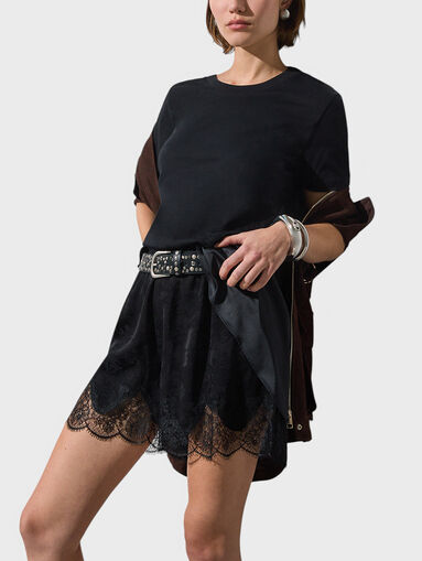 Asymmetrical cotton T-shirt - 4