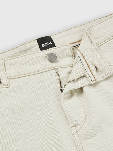Slim-fit ecru jeans - 4