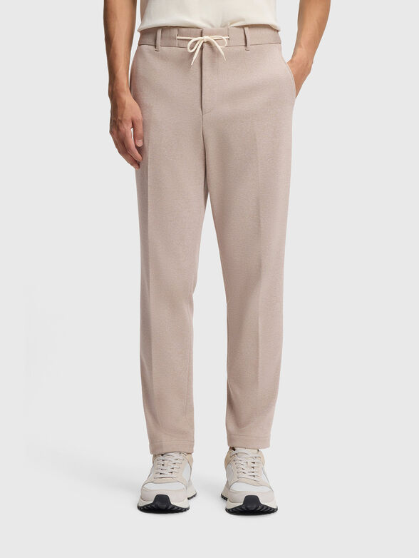 Slim fit trousers with ties - 1