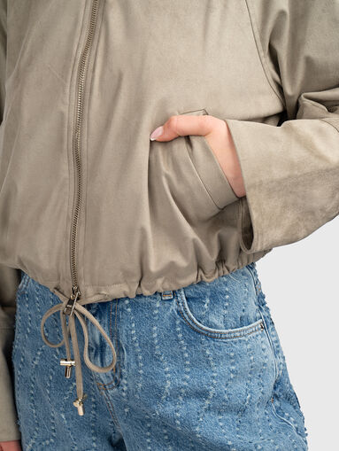 Bomber jacket with ties - 5