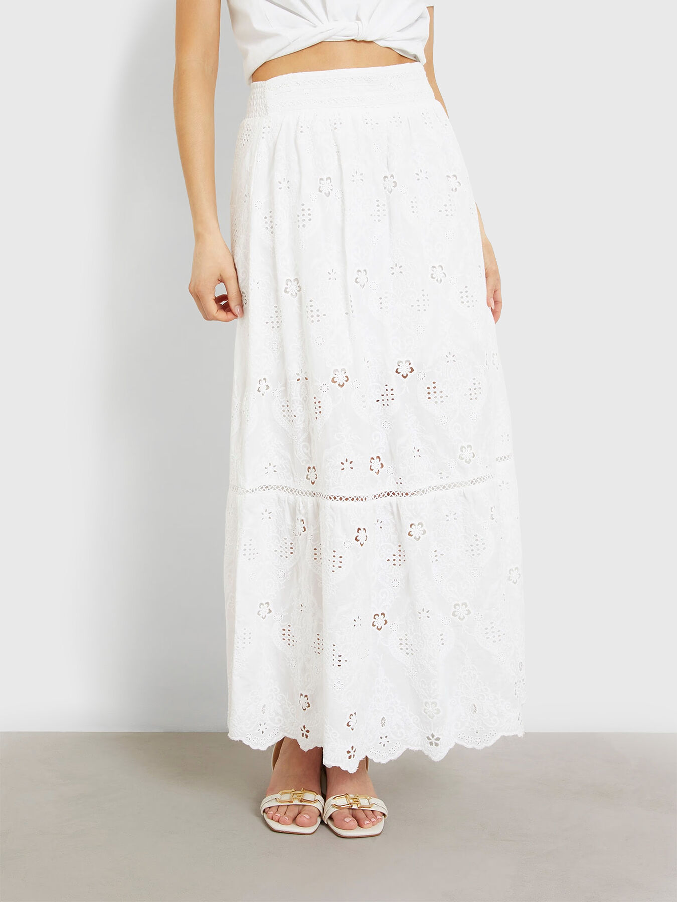 Guess white skirt hot sale