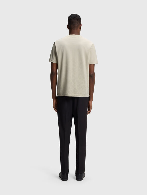 Cotton T-shirt with a logo accent - 3